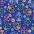 Day of the Dead Mini Skulls Blue