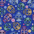 Day of the Dead Mini Skulls Blue