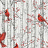Berries and Birch-Fog/Silver