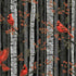 Berries and Birch-Black/Gold